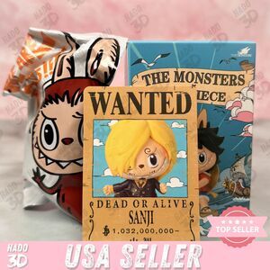 Labubu Sanji POP MART - The Monsters x One Piece Figure Toy Doll